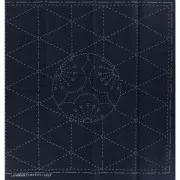 Coupon de tissu pour broderie Sashiko - 31x31 cm - Navy Motif de l'ume