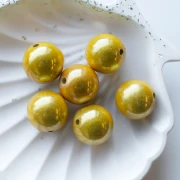 Perle Magique 20 mm Doré x1