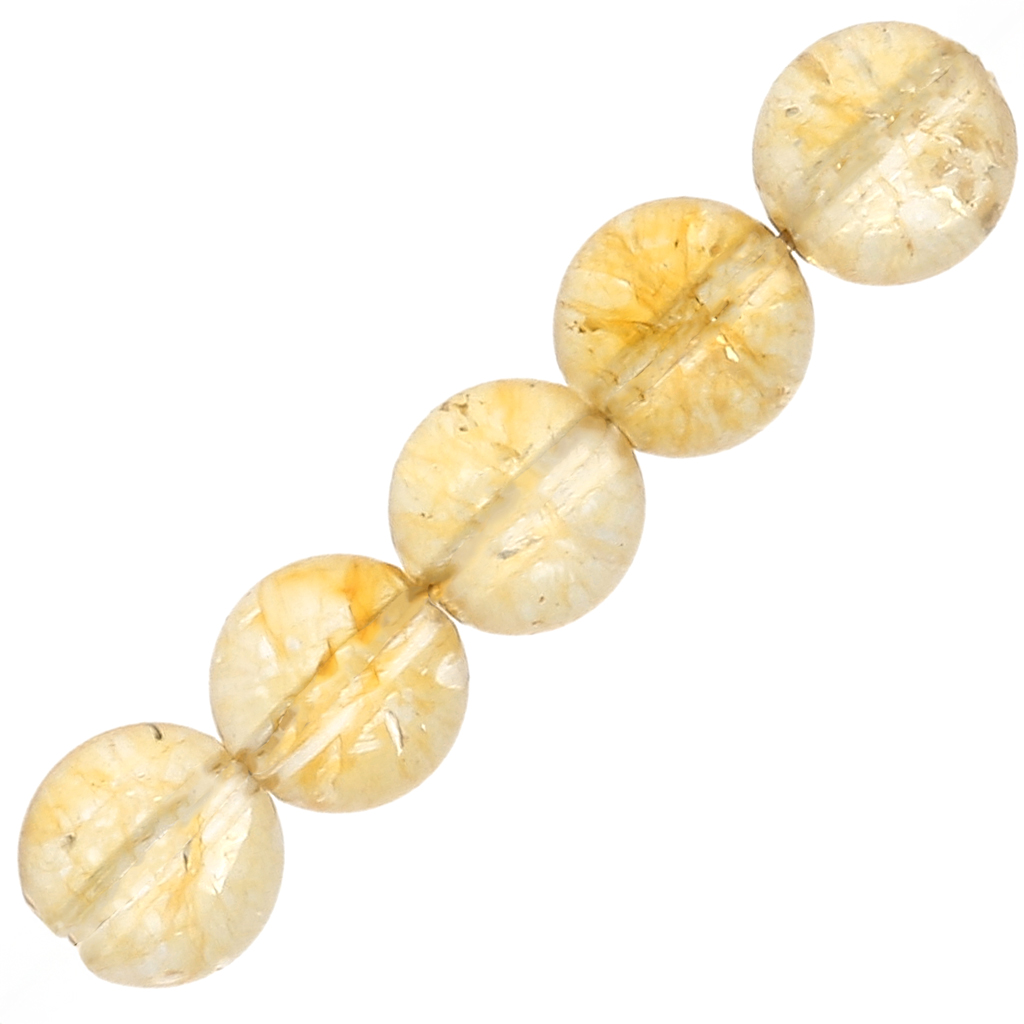 25 Perles Facettées Preciosa 6mm En Citrine AB - Perles De Bohème Pour Création Bijoux