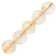Perles Rondes 4 mm en pierre gemme Citrine x20