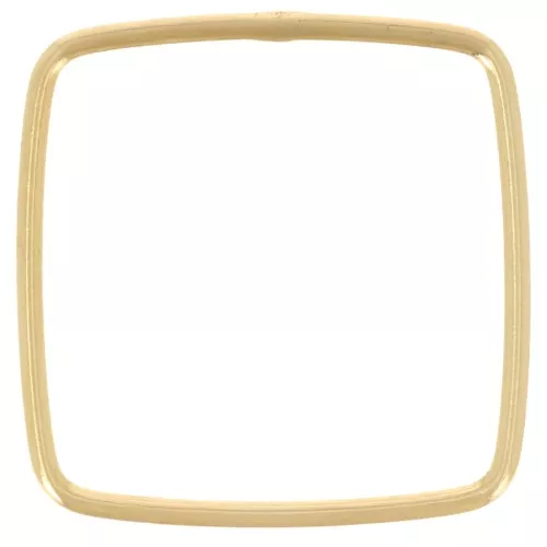 Anneau fermé carré 19 mm - Gold filled (or laminé) x1