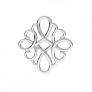 Intercalaire pendentif filigrané losange 17 mm - Argent 925 x1|raw }}