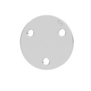 Intercalaire rond 3 trous 9 mm en Argent 925 x1|raw }}