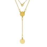 Intercalaire rond 3 trous 9 mm en Argent 925 doré à l'or fin x1