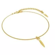 Pendentif pointe martelé 15.5x3.5 mm en Argent 925 x1