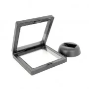 Cadre de présentation 3D pour tissages de perles ou autres objets 9x9 cm - Noir