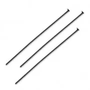 Tige / Clous tête plate pour bijoux 45x0.7 mm Noir x10