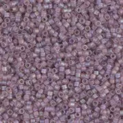 Miyuki Delica 11/0 DB0857 - Mat Transparent Smoky Amethyst AB x8g