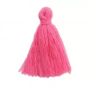Pompon imitation coton 27-30 mm Rose Vif x1