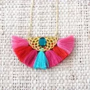 Pompon imitation coton 27-30 mm Rose Vif x1