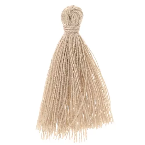 Pompon imitation coton 27-30 mm - Vanille x1