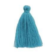 Pompon imitation coton 27-30 mm Bleu Ciel x1|raw }}