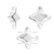 Perles en verre Star Beads par Perles & Co 11x11 mm Crystal x30|raw }}