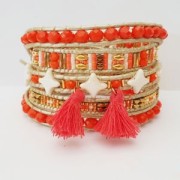 Perles en verre Star Beads par Perles & Co 11x11 mm Opaque White x30