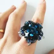 Perles en verre Star Beads par Perles & Co 11x11 mm Opaque Luster Amethyst x30