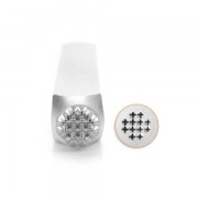 Poinçon à frapper ImpressArt - 6 mm - Texture petites Croix x1