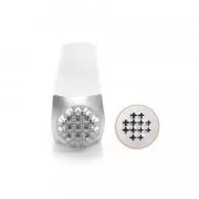 Poinçon à frapper ImpressArt - 6 mm - Texture petites Croix x1