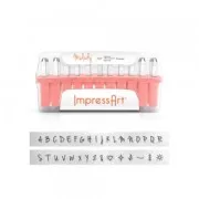 Set de poinçons à frapper ImpressArt - 3 mm - Alphabet et Symboles - MELODY x33