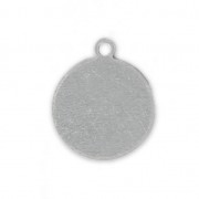 Breloque ronde pour poinçons à frapper à personnaliser 13 mm en aluminium x1