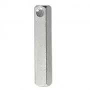 Pendentif 3D rectangle ImpressArt 38x6 mm en aluminium x1