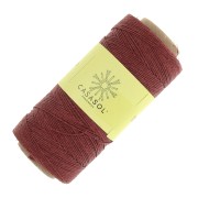 Fil de lin ciré pour bijoux micro macramé 0.7 mm couleur Rouge n°27 x 100 g|raw }}