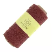 Fil de lin ciré pour bijoux micro macramé 0.7 mm couleur Rouge n°27 x 100 g