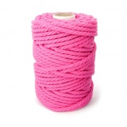 Bobine de cordon en coton pour macramé 5 mm - Fuchsia x50m|raw }}