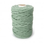 Bobine de cordon en coton pour macramé 5 mm - Vert Avocat x 50m|raw }}