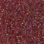 Miyuki Delica 11/0 DB0282 - Luster Light Topaz Lined Cranberry x8g
