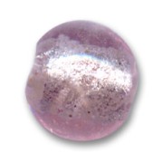 Perles rondes Feuille d'Argent 10 mm Light Rose x6