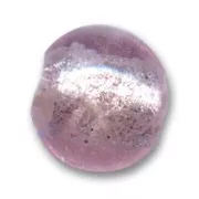 Perles rondes Feuille d'Argent 10 mm Light Rose x6