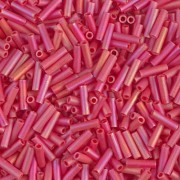 Bugles Miyuki 6 mm BGL-408FR - Opaque Red AB Mat x10g