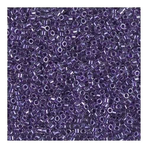 Miyuki Delica 11/0 DB0923 - Crystal Lined Sparkling Amethyst x8g