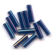 Bugles Miyuki 6 mm BGL-452 - Metallic Dark Blue Iris x10g|raw }}