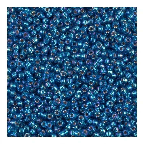 Rocaille Miyuki 11/0 1025 - Silver Lined Capri Blue AB x8g