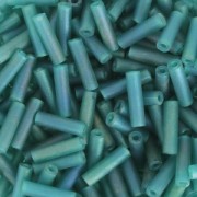Bugles Miyuki 6 mm BGL-2405FR - Mat Tr Teal AB x10g|raw }}