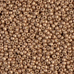 Rocaille Miyuki Duracoat 11/0 4204F - Galvanized Mat Champagne x8g