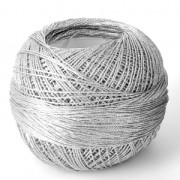 Fil en polyester Liz Metallic taille 20 Argenté n°311 x146m|raw }}