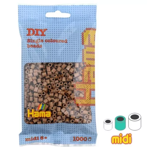 Perles à repasser Hama MIDI 5 mm Marron Glacé (n°76) x1000