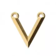 Intercalaire chevron 2 anneaux 17x16 mm doré x1