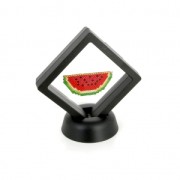 Cadre de présentation 3D pour tissages de perles ou autres objets 7x7cm - Noir