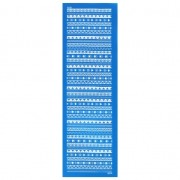 Silk Screen Moiko pour bracelet 26.5x8.5 cm - Motif Frises triangles aztèques 7.36|raw }}