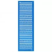 Silk Screen Moiko pour bracelet 26.5x8.5 cm - Motif Frises triangles aztèques 7.36