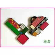 Silk Screen Moiko pour bracelet 26.5x8.5 cm - Motif Jungle