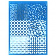 Silk Screen Moiko pour Pâte polymère - Combo - Motif Rétro