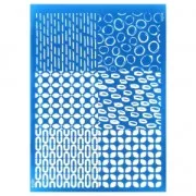 Silk Screen Moiko pour Pâte polymère - Combo - Motif Rétro