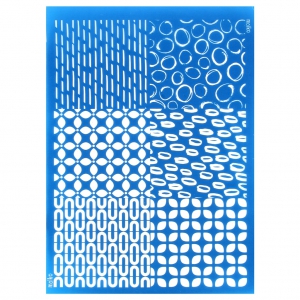 Silk Screen Moiko pour Pâte polymère - Combo - Motif Rétro