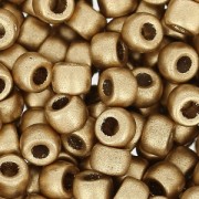 Perles de rocailles Matubo 8/0 - 3.15 mm Gold Mat x10g
