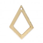 Sequin losange ajouré 21x14.5 mm en Gold filled (or laminé) x1