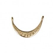 Intercalaire 2 anneaux et 7 trous pour la création de bijoux DIY 17x11 mm doré x1